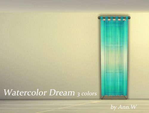Watercolor Dream Curtain