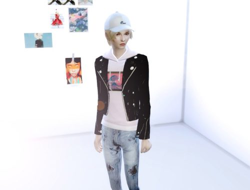 Noodlecupwars - Leather Jacket/Jumper set City Living needed