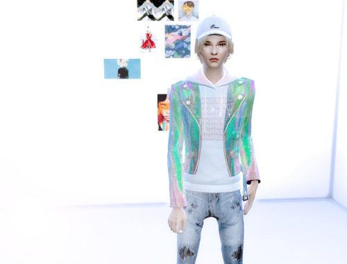 Noodlecupwars - Leather Jacket/Jumper set City Living needed