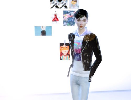 Noodlecupwars - Leather Jacket/Jumper set City Living needed