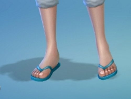 Maxis Flipflops Re-Colored with Nail Polish