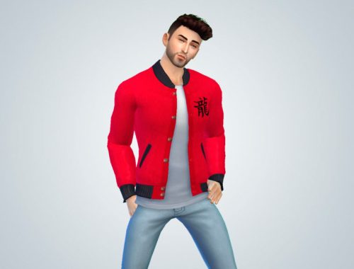 "Doragon" Male Bomber Jacket