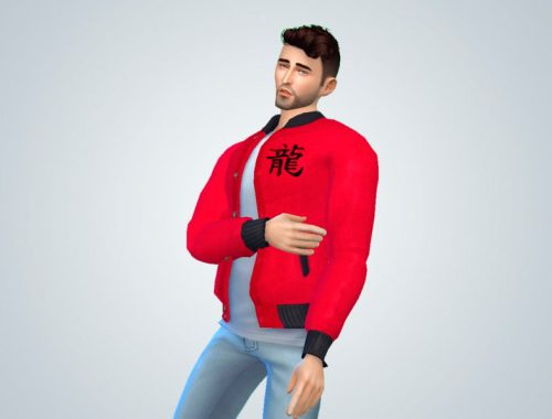 "Doragon" Male Bomber Jacket