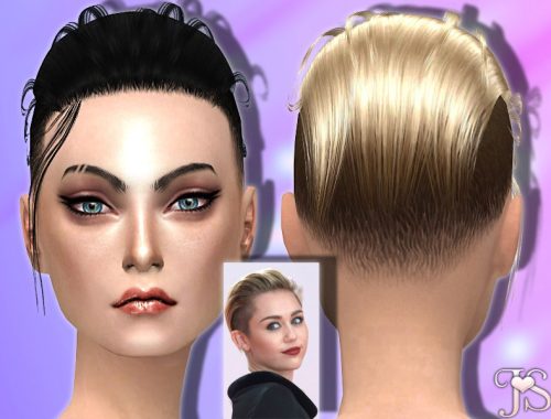 JavaSims- Smiley Miley Shaved Hairstyle
