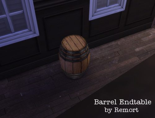 Authentic Barrel End Table