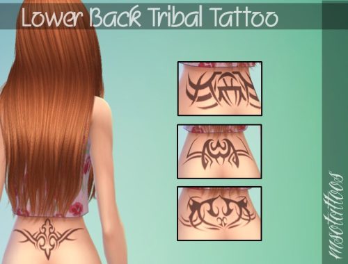 Lower Back Tribal Tattoo
