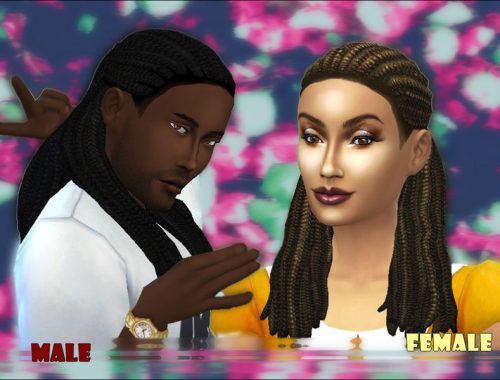 Calina Hairstyle _ Unisex_Set - Movie SP needed