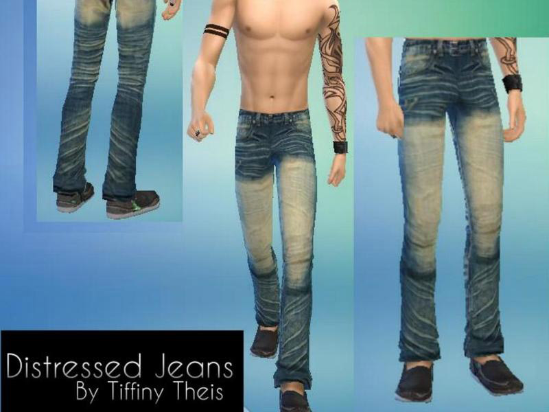 Distressed Blue Jeans Set - The Sims 4 Catalog
