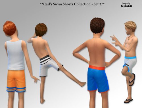 Carls Swim Shorts Set 1 - Finding Nemo