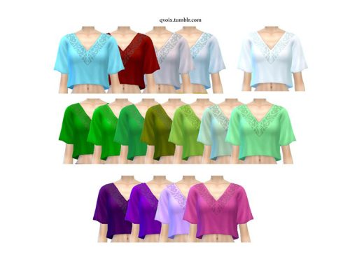 Qnie Recolor- EA GTW Crop Top - Get to Work needed