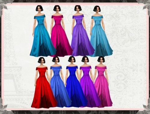 Reem Arca Off Shoulder Ball Gown