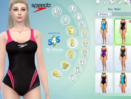 Black and pink Speedo Bathing Suit