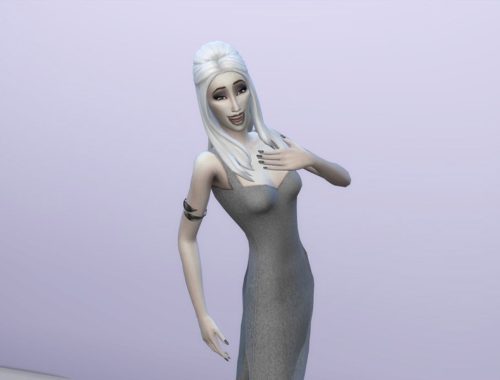 White Hair Recolor 7: Luxury Party Style