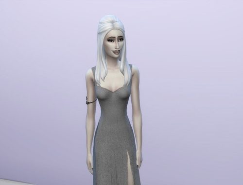 White Hair Recolor 7: Luxury Party Style