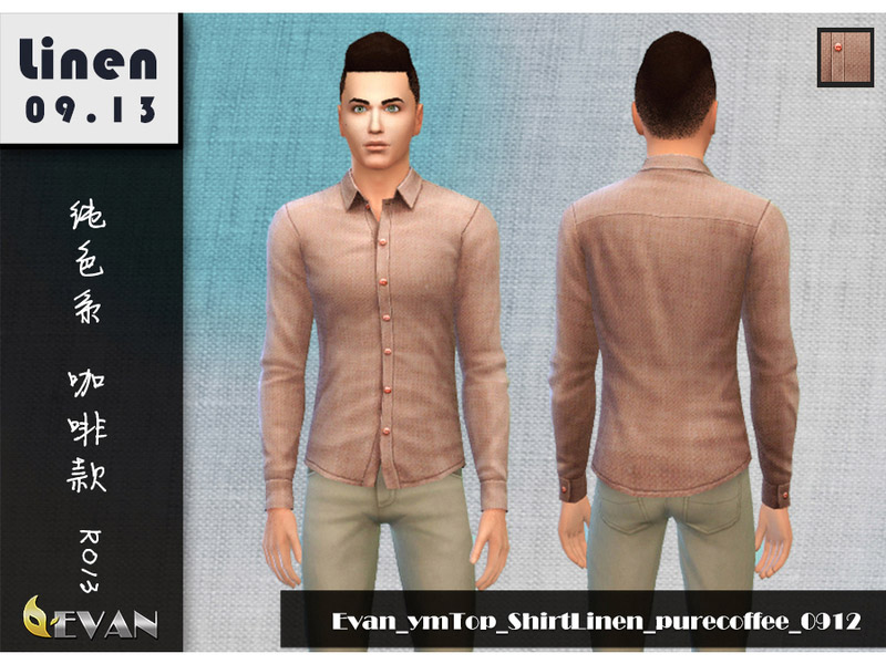 Evan_ymTop_ShirtLinen_purecolor_0912 - The Sims 4 Catalog