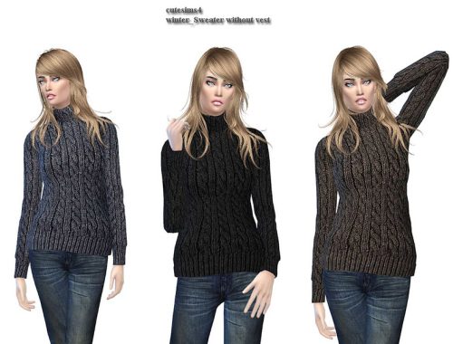 Winter_Vest_sweater Set