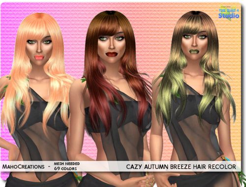 Cazy Autumn Breeze Hair Recolor - mesh needed
