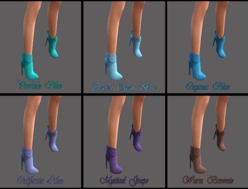 Elfdor's Ankle Cuffed Boots ver. 1 Recolor - mesh needed