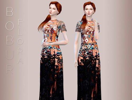 Bobur flora gown + HQ - Luxury Party needed