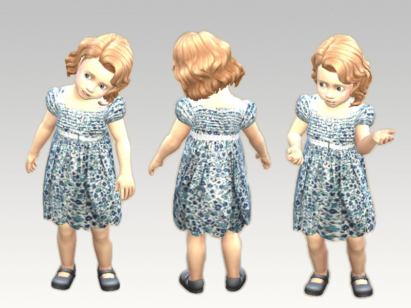 Toddler floral summer dress - The Sims 4 Catalog