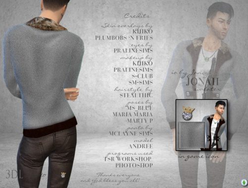3DL Imperio Sim- iO by Jancy - Jonah Sweater