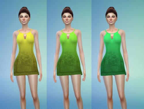 Neck Mini Dress