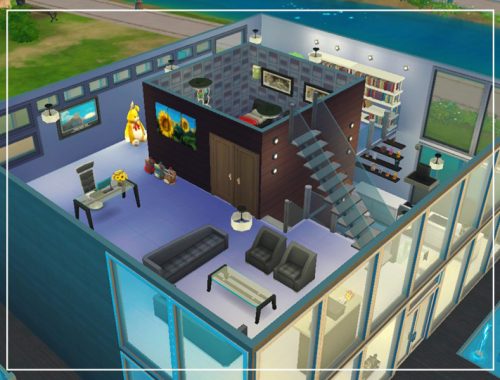 Modern Glass House with Black Exteriors