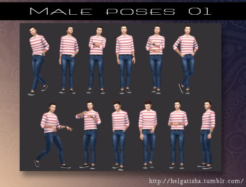 Male poses 01