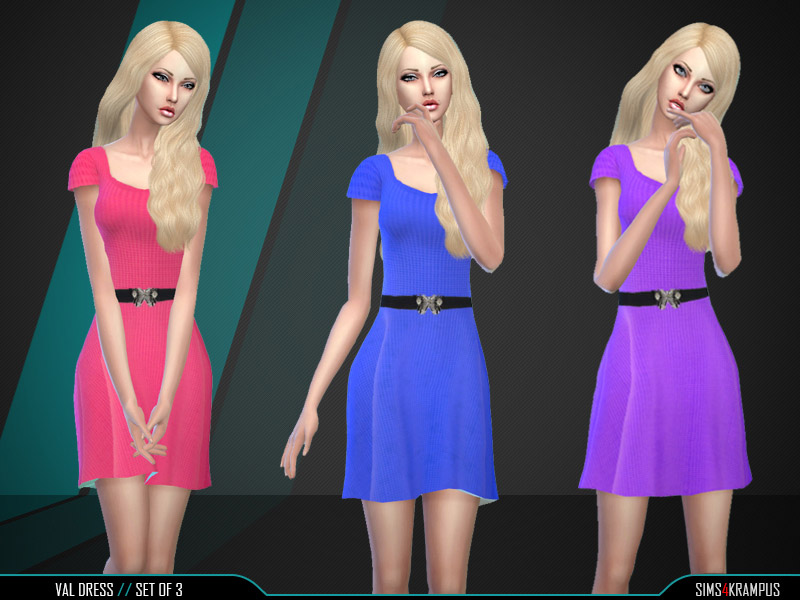 Val Dress Set of 3 - The Sims 4 Catalog