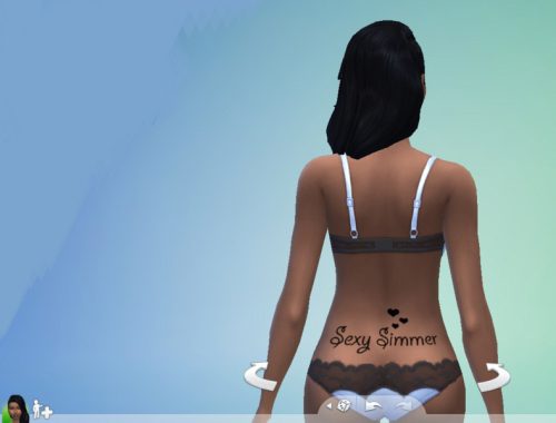 Simmer Lower Back Tattoo