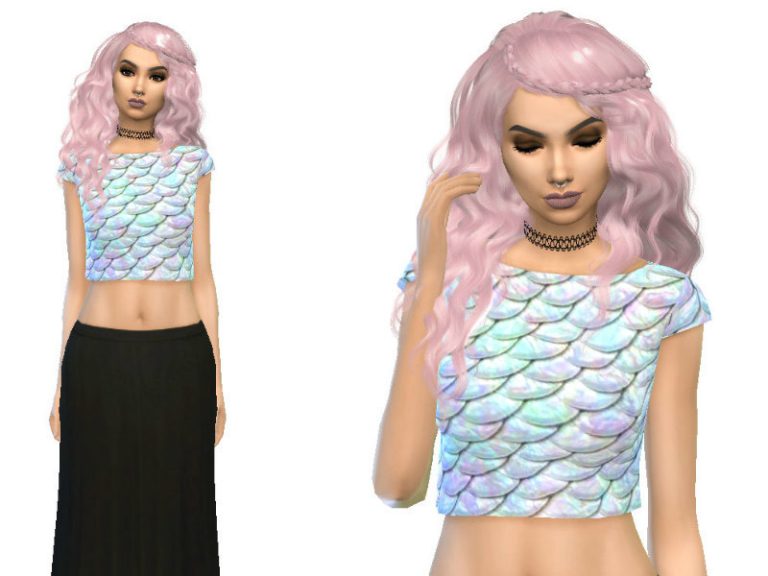 DreadMermaid | Mermaid Tumblr Crop Tops - The Sims 4 Catalog
