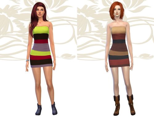 Dress Bandeau Multicolore