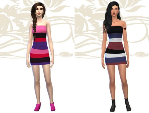 Dress Bandeau Multicolore