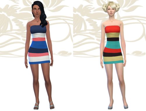 Dress Bandeau Multicolore