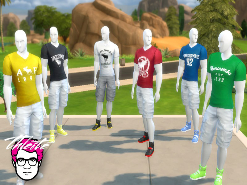 Abercrombie T-Shirt - The Sims 4 Catalog