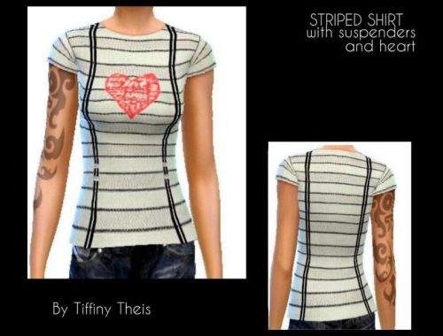 3 Piece Set YAF stripes, boots and denim