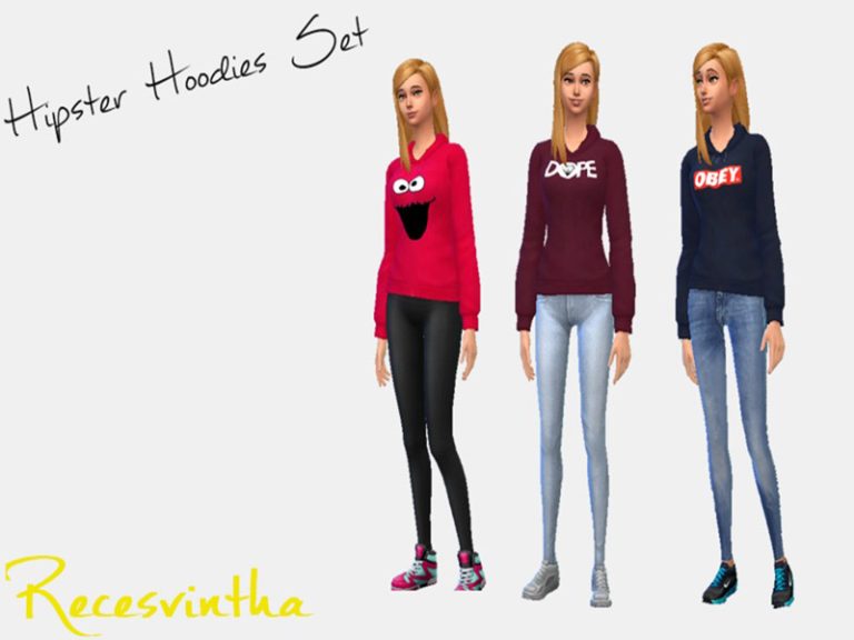 Hipster Hoodies - The Sims 4 Catalog