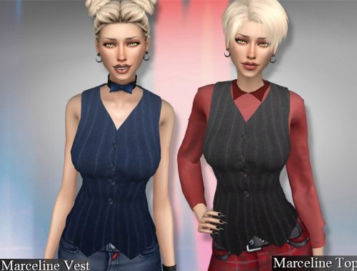 Genius Marceline Outfit -Top,Vest,Pants