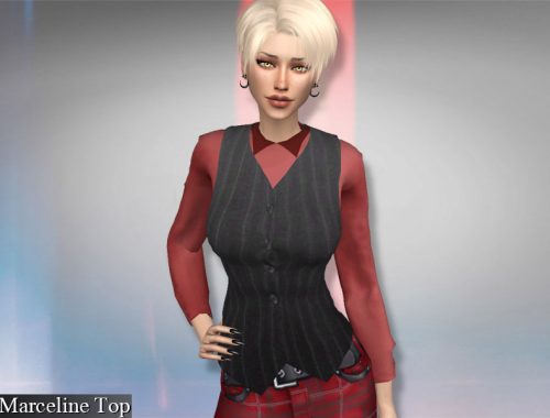 Genius Marceline Outfit -Top,Vest,Pants