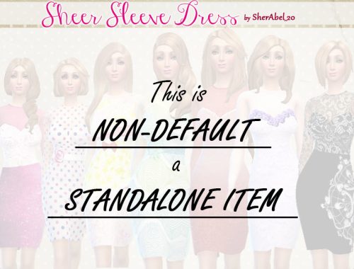 Glam Sheer Sleeve Dress