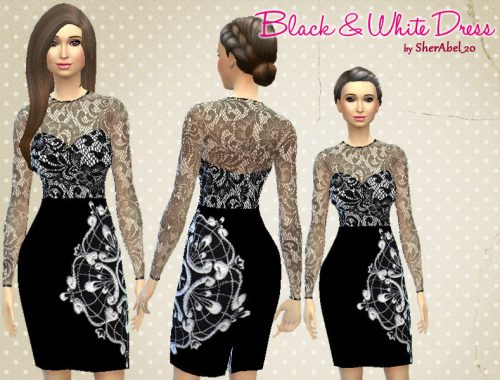 Glam Sheer Sleeve Dress