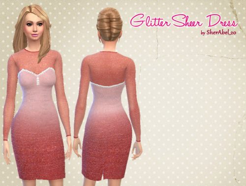 Glam Sheer Sleeve Dress