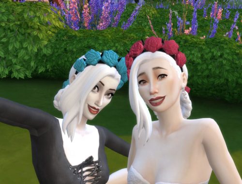 White Hair Recolor 6: Vampires Style