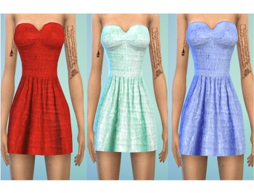 Pleated Strapless Dresses for Females