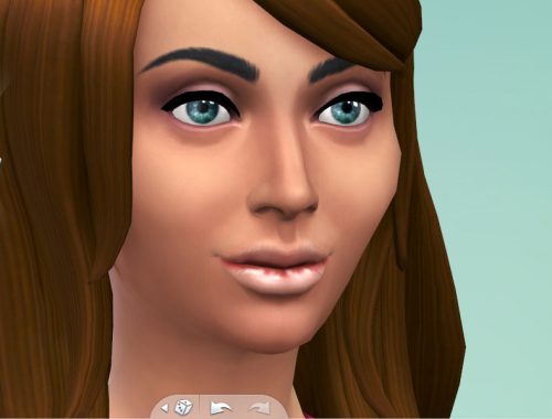 Cute rosy lips