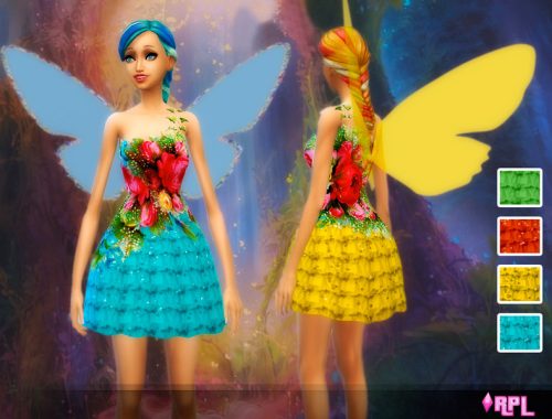 Fairy Flower Dress - Wings not included