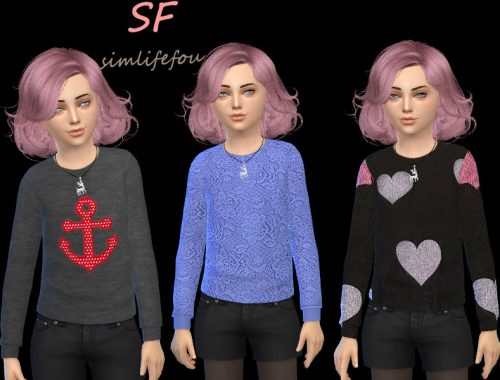 Girls Long Sleeve Top-F01-