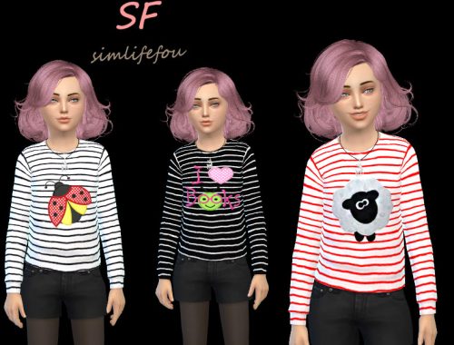 Girls Long Sleeve Top-F01-
