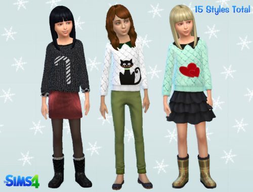 Girls Winter Sweater