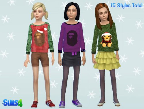 Girls Winter Sweater
